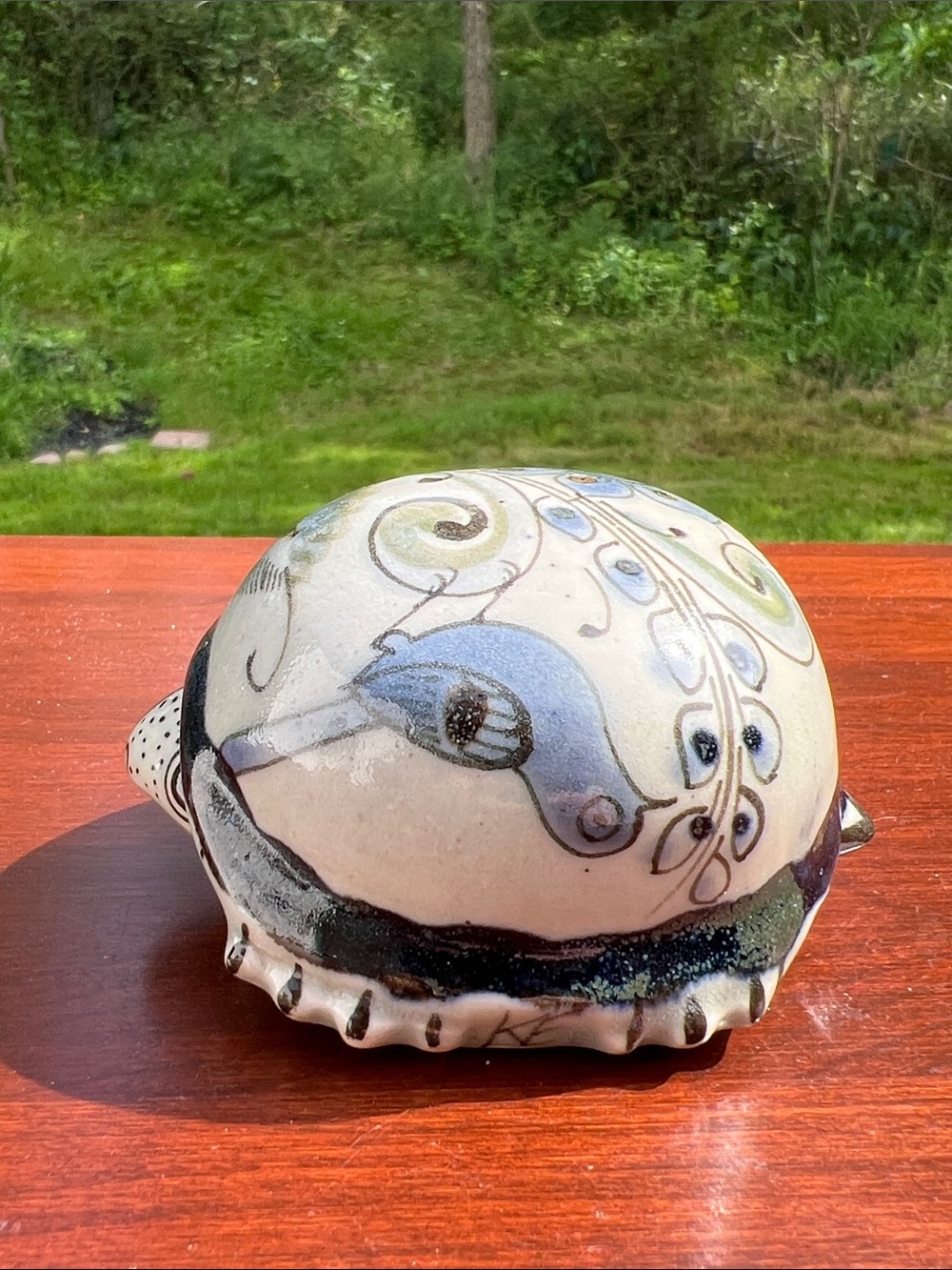 Vintage Mexican Pottery Tonala Ken Edwards Signed Turtle Figurine - Picture 5 of 9